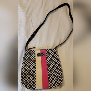 Kate Spade floral jacquard crossbody purse
